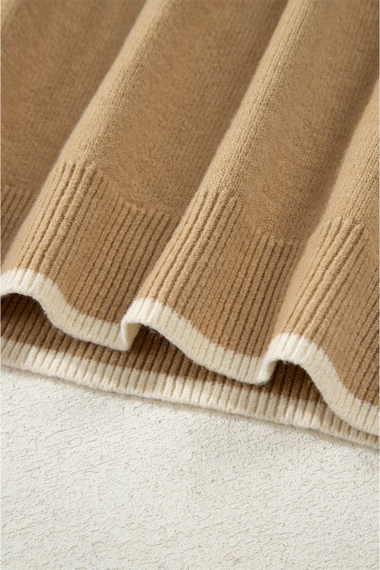 Ava Cuff Contrast Trim Sweater Shop Style & More | Fresh Looks, Everyday Deals & Free Shipping