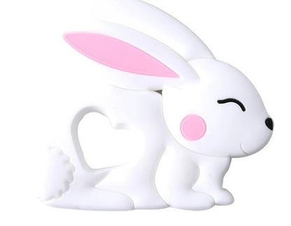 Baby Teether Silicone Rabbit Food Grade Bunny Teether Nursing Teething  Accessories Silicone Animal Teether For Kids and Baby Stevvex