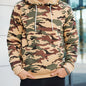 Men's Camouflage Loose Pullover Hooded Fleece Sweatshirt for Autumn And Winter, Hooded, Fleece NovaCart