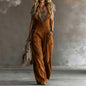 Sleeveless Loose Wide-Leg Jumpsuit with Two Pockets | 4 Colors FitiqueFit