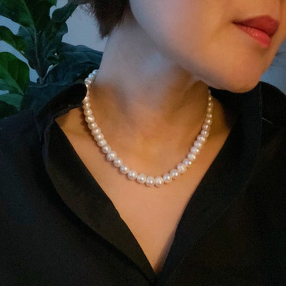 Clover Clasp Genuine Pearl Necklace Shop Style & More | Fresh Looks, Everyday Deals & Free Shipping