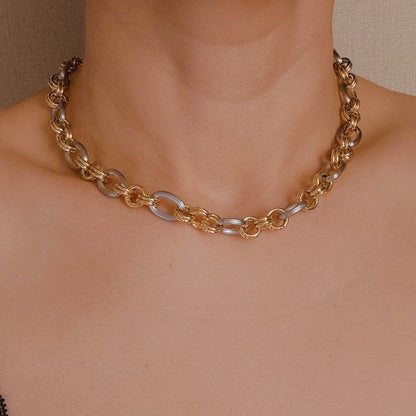 A Statement Two Tone Chain Necklace Shop Style & More | Fresh Looks, Everyday Deals & Free Shipping