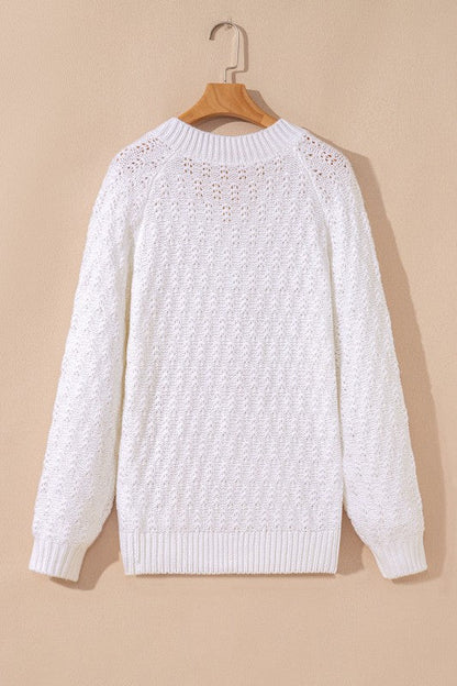 Textured Knit Ribbed Edge V-Neck Sweater Shop Style & More | Fresh Looks, Everyday Deals & Free Shipping