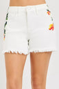 RISEN Tummy Control High Rise Flower Printed Shorts New Era Fashion LLc