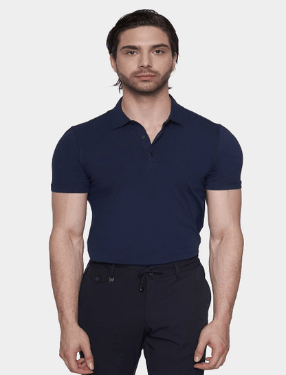 The Mercerized Cotton Polo (Navy) Bright Moons