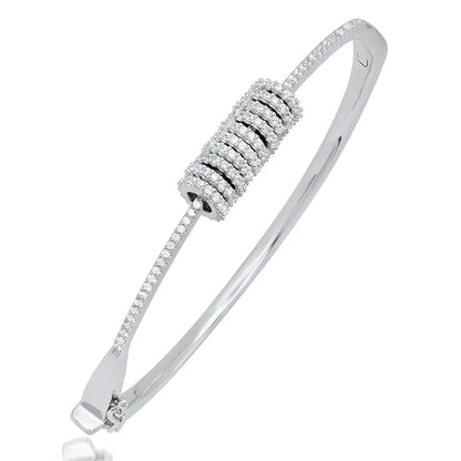 925 Silver Full Diamond Gold Plated Bracelet