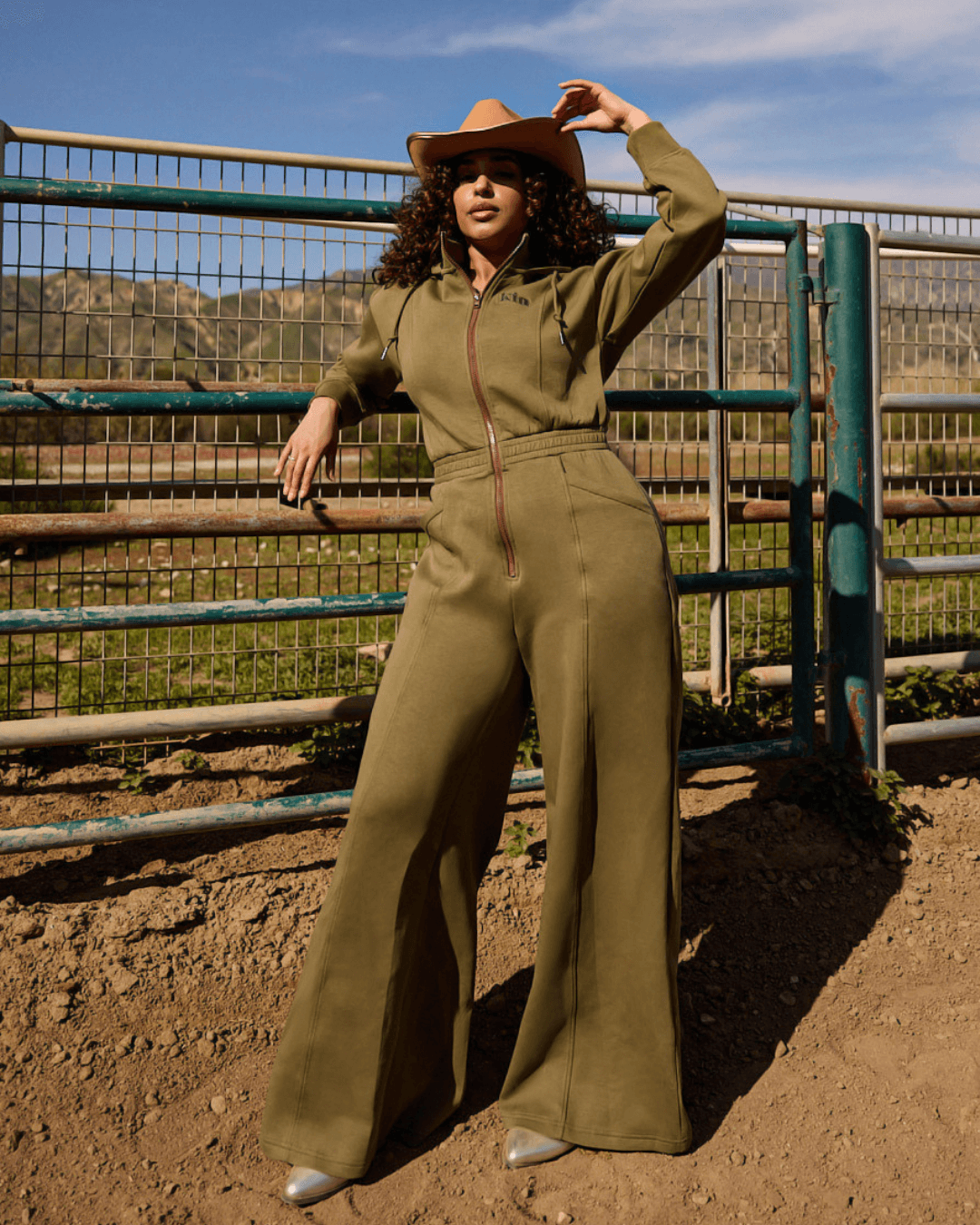 Green Satin Lined Jumpsuit KINApparel