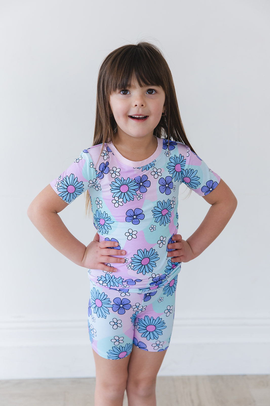 Blake - Biker Short Set Blush Lotus