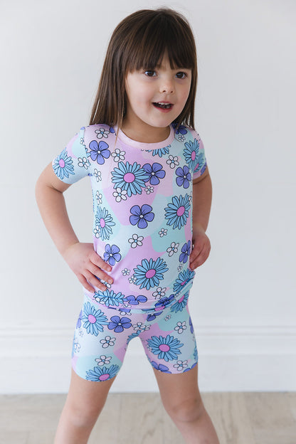 Blake - Biker Short Set Blush Lotus