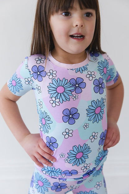 Blake - Biker Short Set Blush Lotus