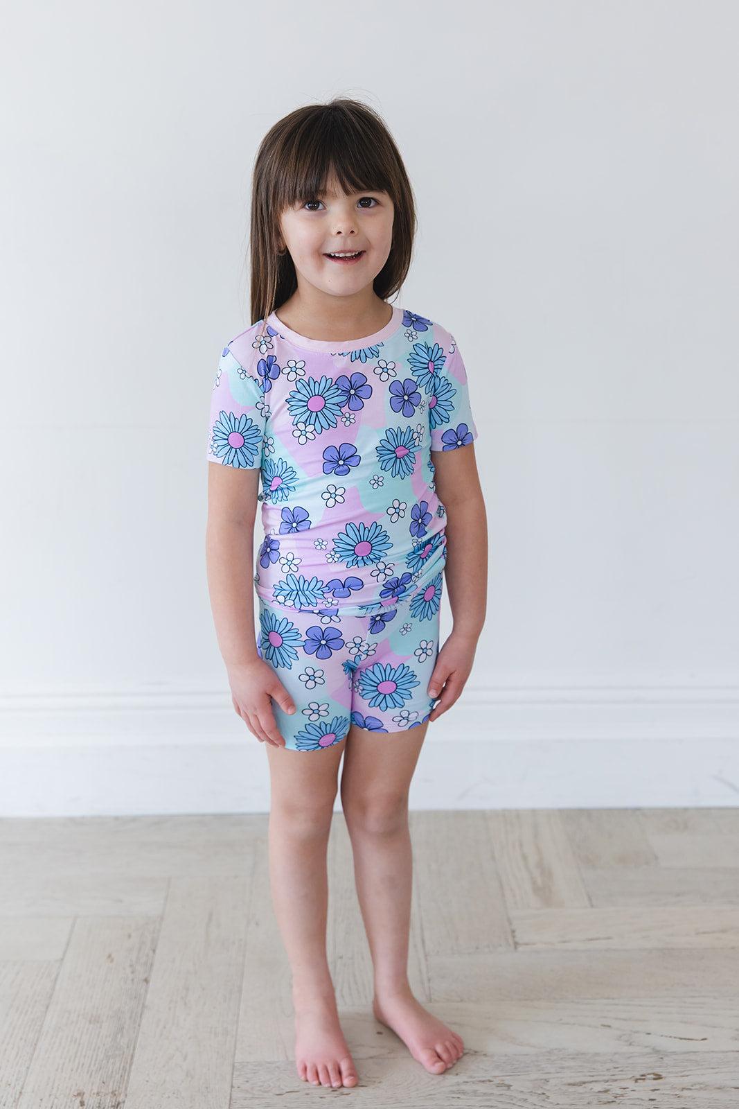 Blake - Biker Short Set Blush Lotus
