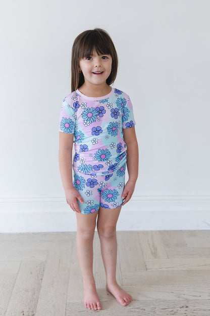 Blake - Biker Short Set Blush Lotus