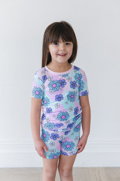 Blake - Biker Short Set Blush Lotus