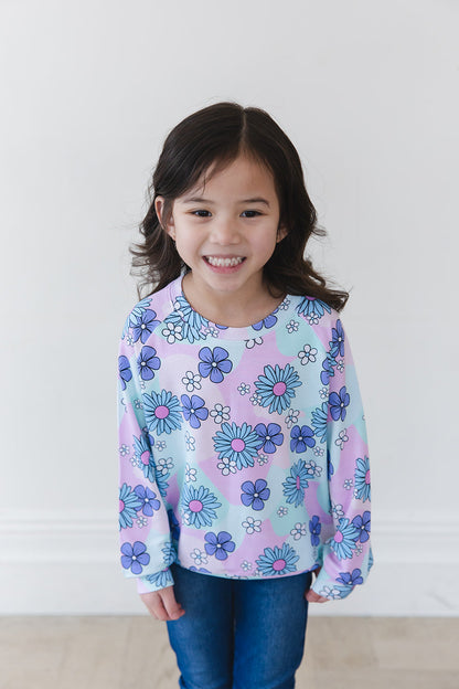 Blake - Bamboo Terry Sweatshirt Blush Lotus