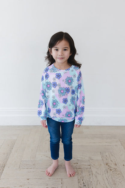 Blake - Bamboo Terry Sweatshirt Blush Lotus