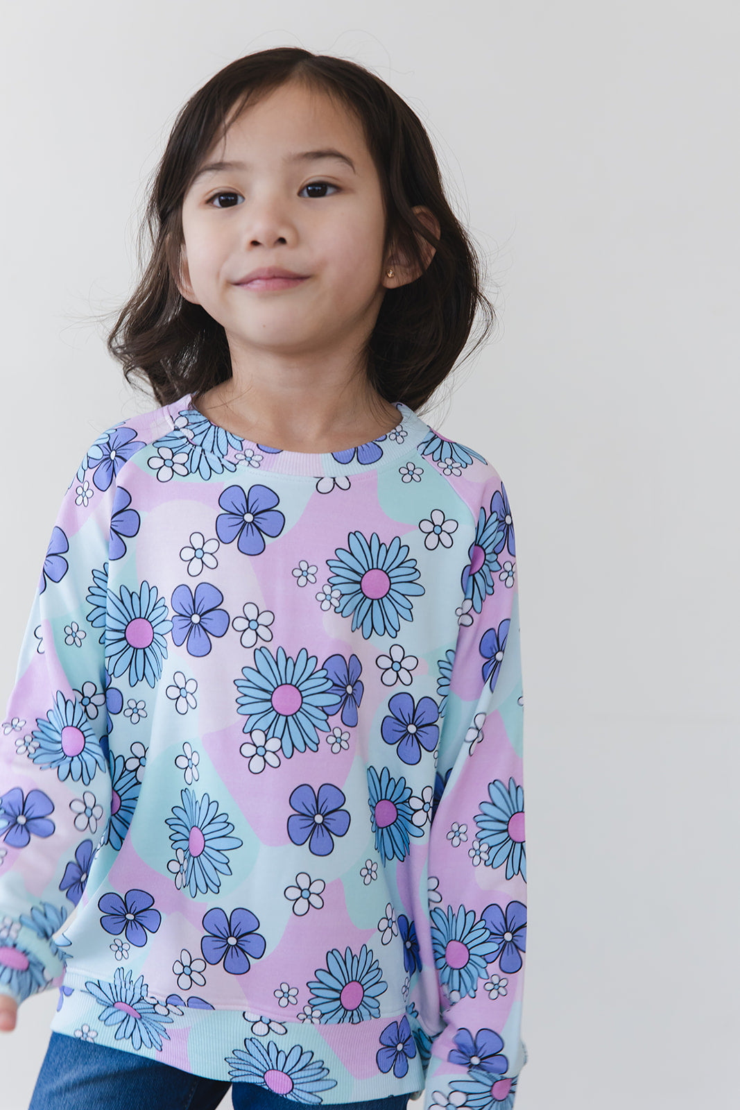 Blake - Bamboo Terry Sweatshirt Blush Lotus