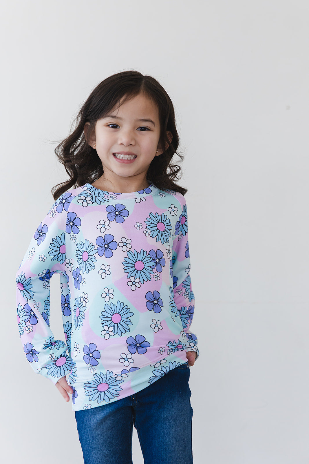 Blake - Bamboo Terry Sweatshirt Blush Lotus