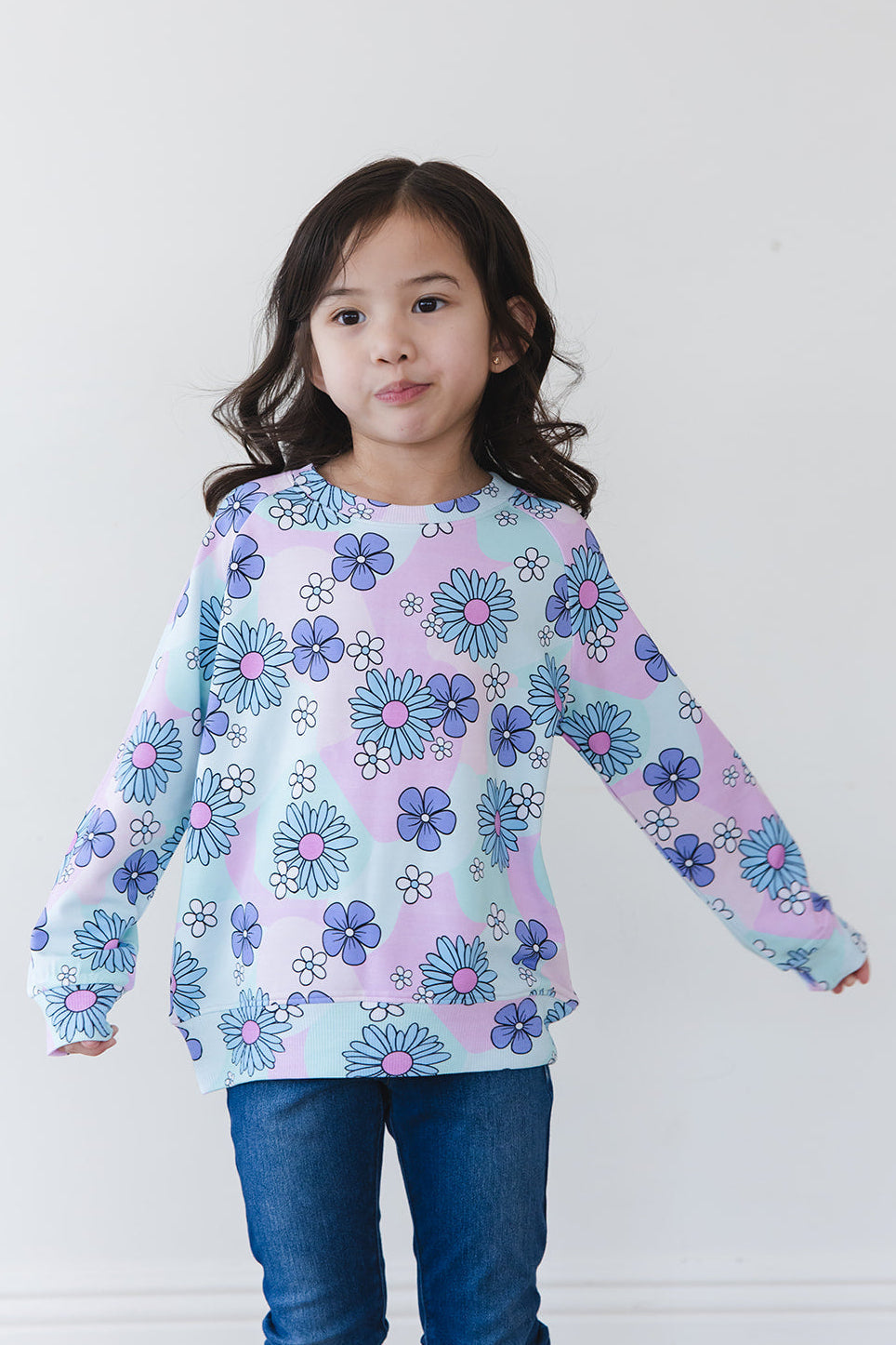 Blake - Bamboo Terry Sweatshirt Blush Lotus