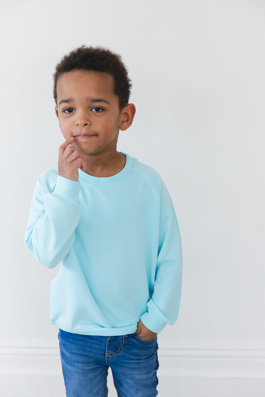 (SOLID) Magical Mashup - Bamboo Terry Sweatshirt Blush Lotus