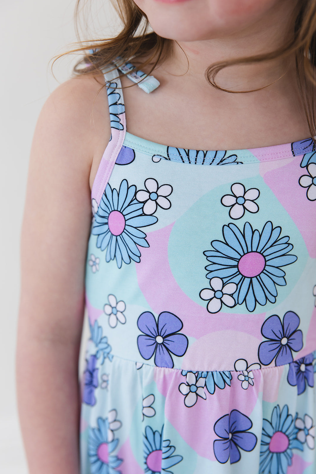 Blake - Twirl Mini Dress Blush Lotus
