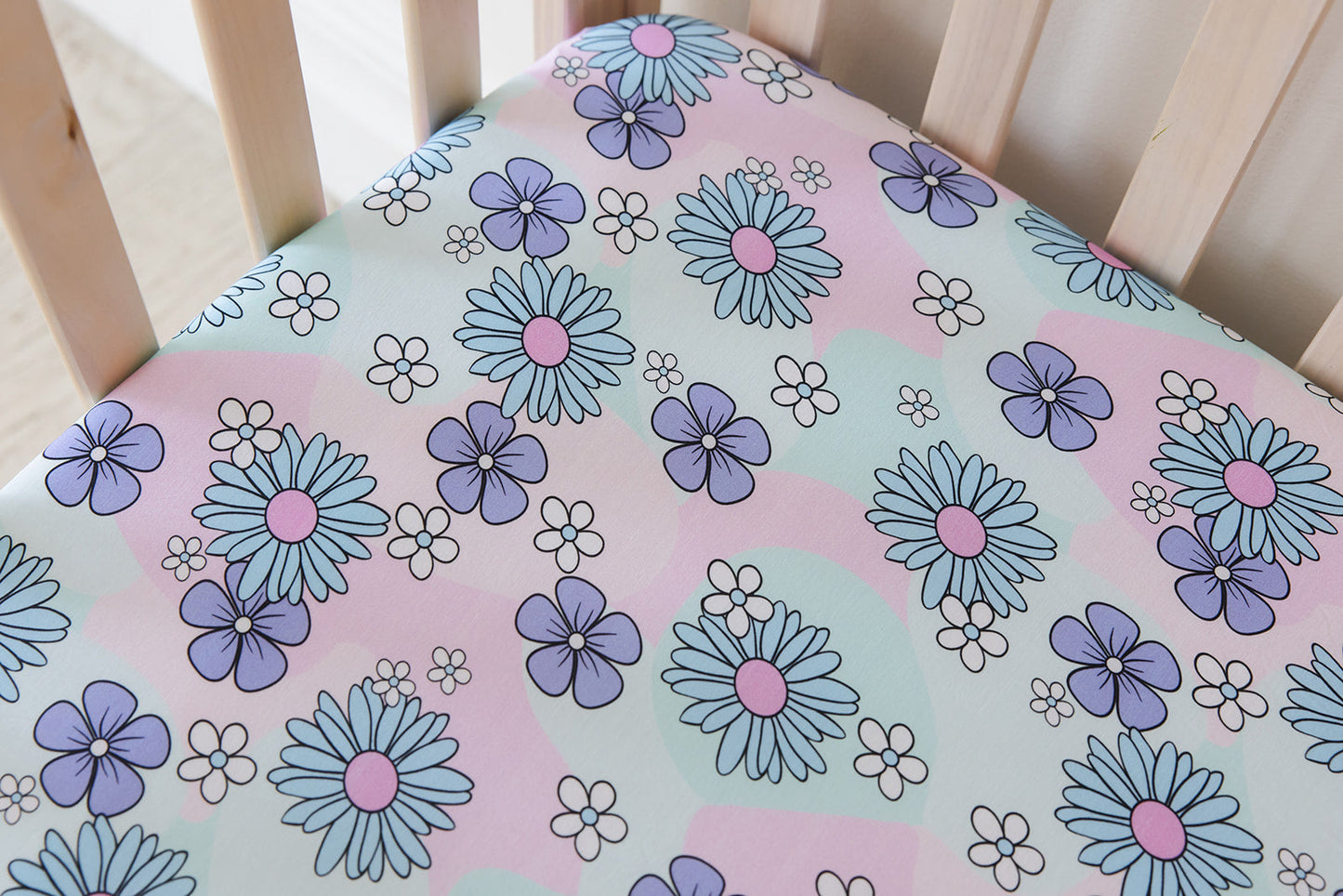 Blake - Crib Sheet Blush Lotus