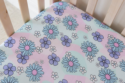 Blake - Crib Sheet Blush Lotus