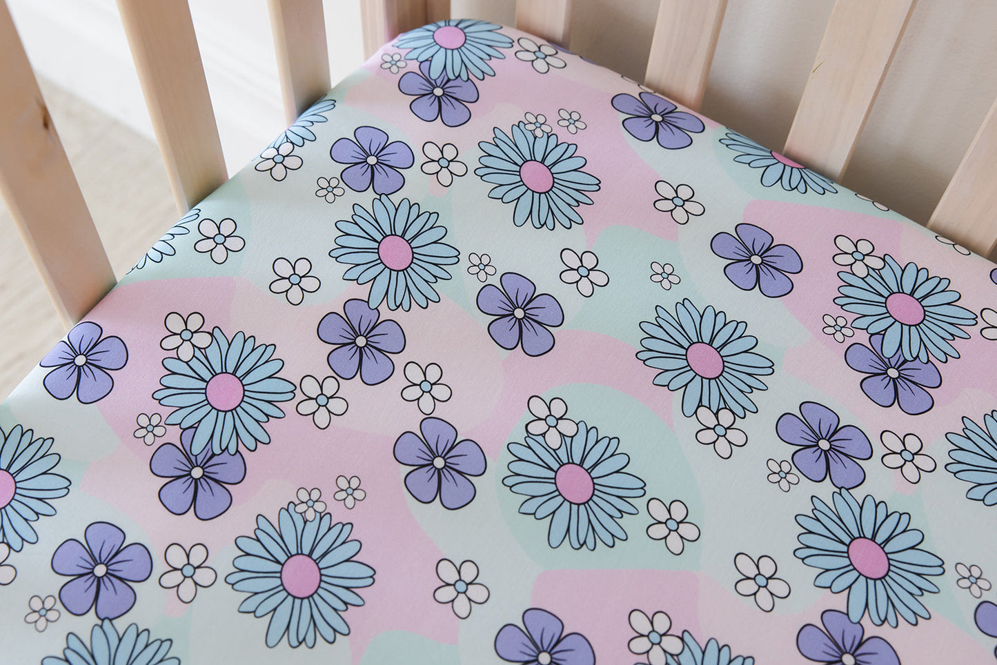 Blake - Crib Sheet Blush Lotus
