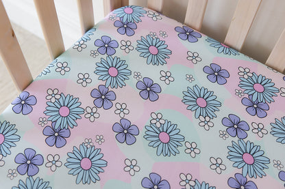 Blake - Crib Sheet Blush Lotus