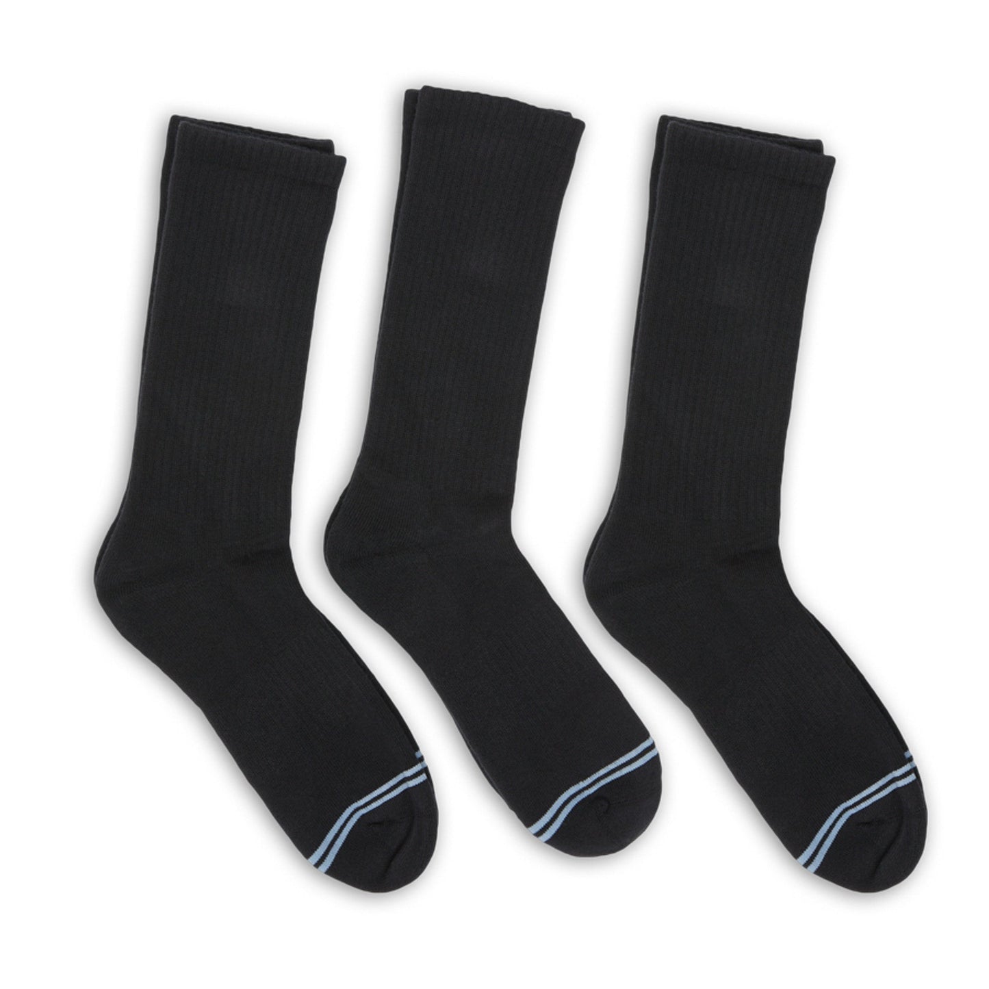 Black Casual Crew Socks 3-Pack DeadSoxy
