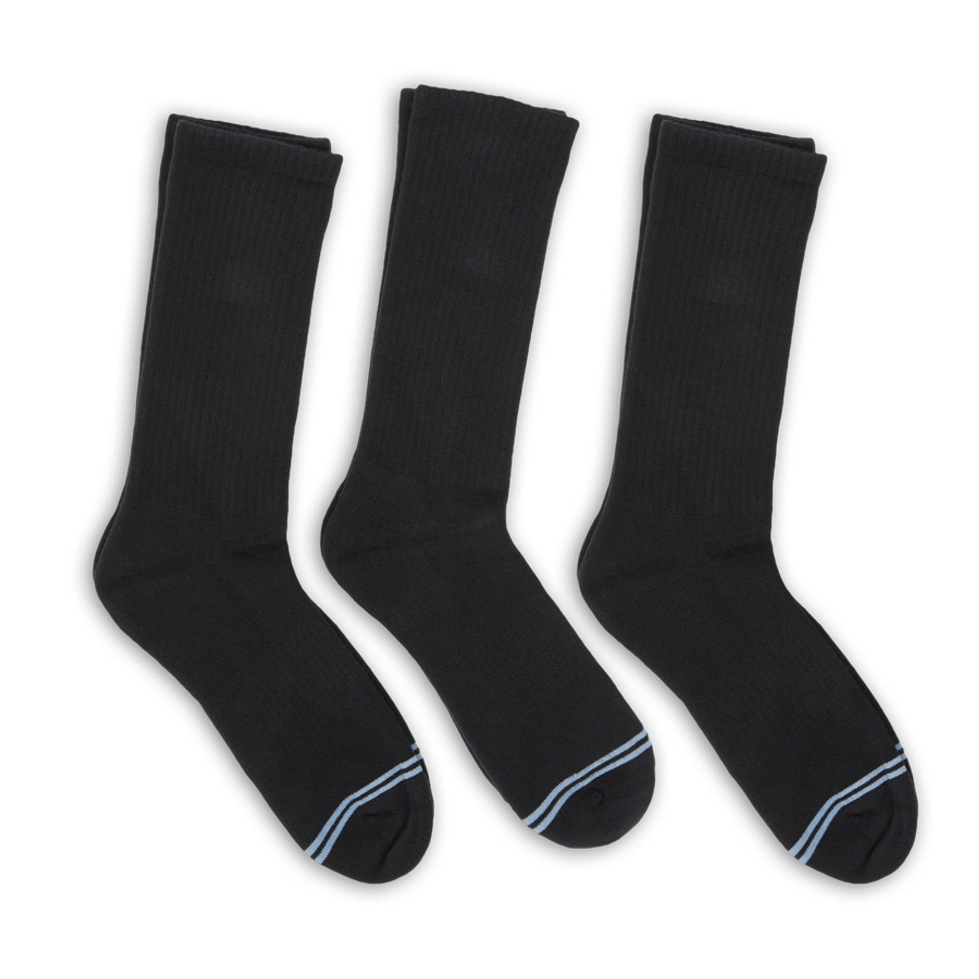 Black Casual Crew Socks 3-Pack DeadSoxy