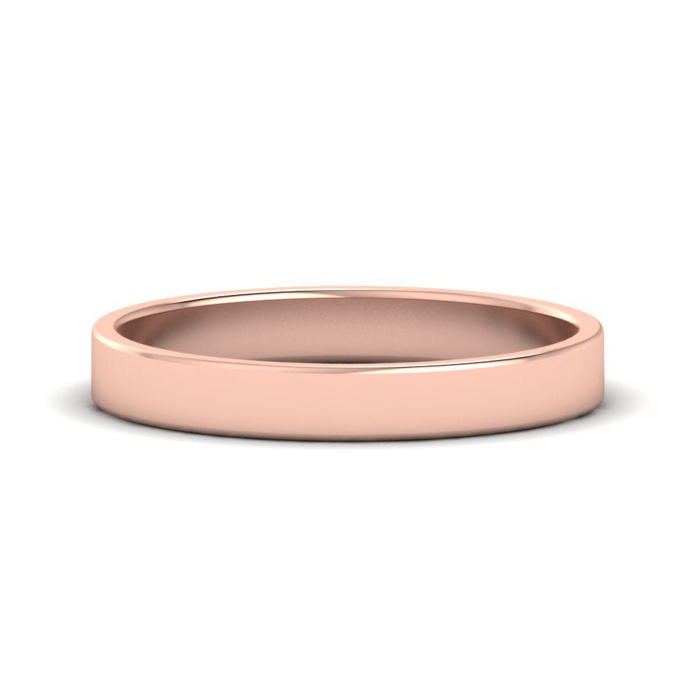 Unisex Classic Flat Cigar Band Fascinating Diamonds