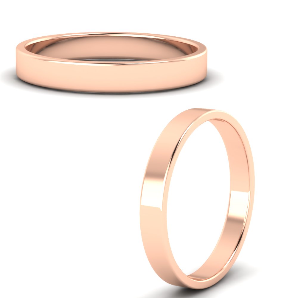 Unisex Classic Flat Cigar Band Fascinating Diamonds