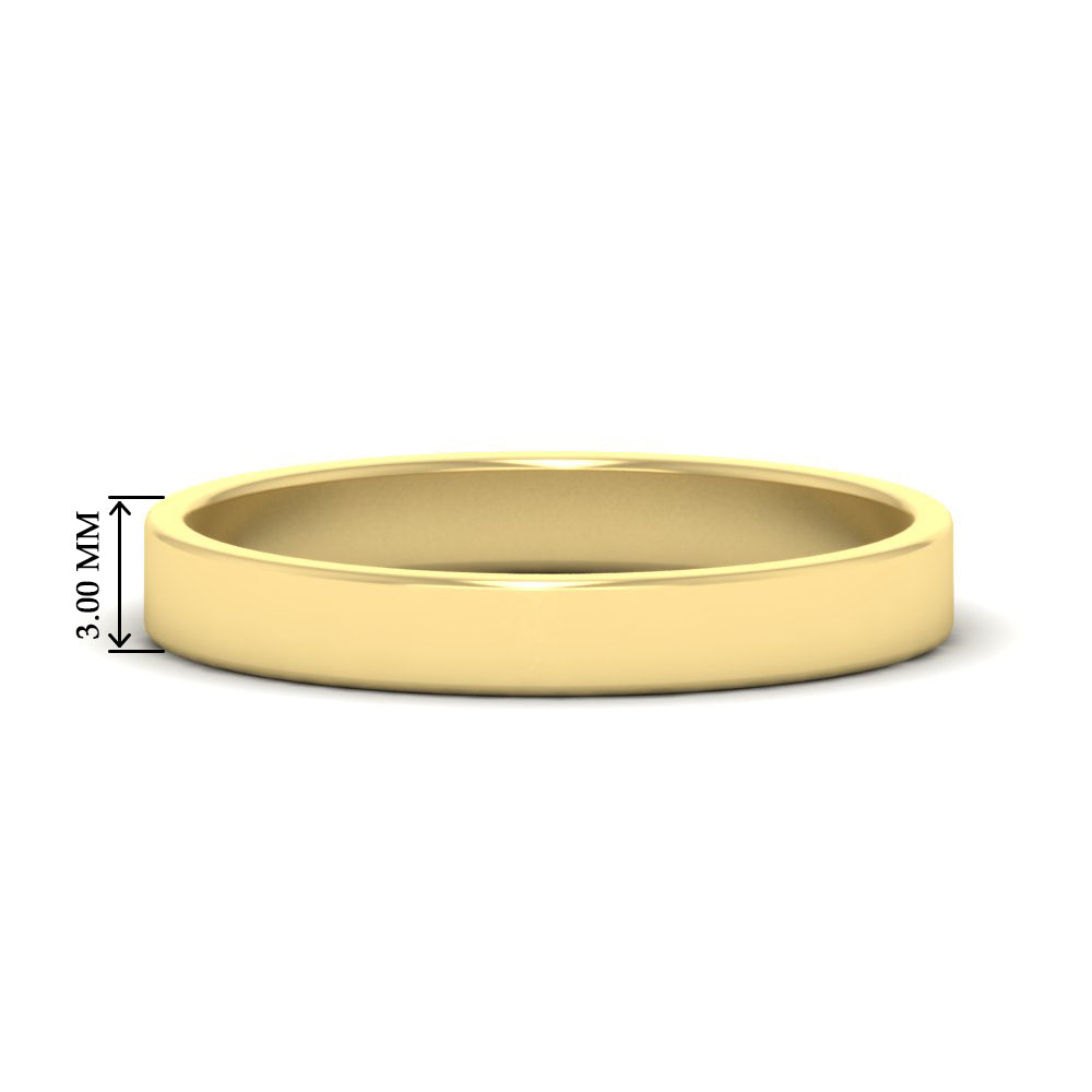 Unisex Classic Flat Cigar Band Fascinating Diamonds