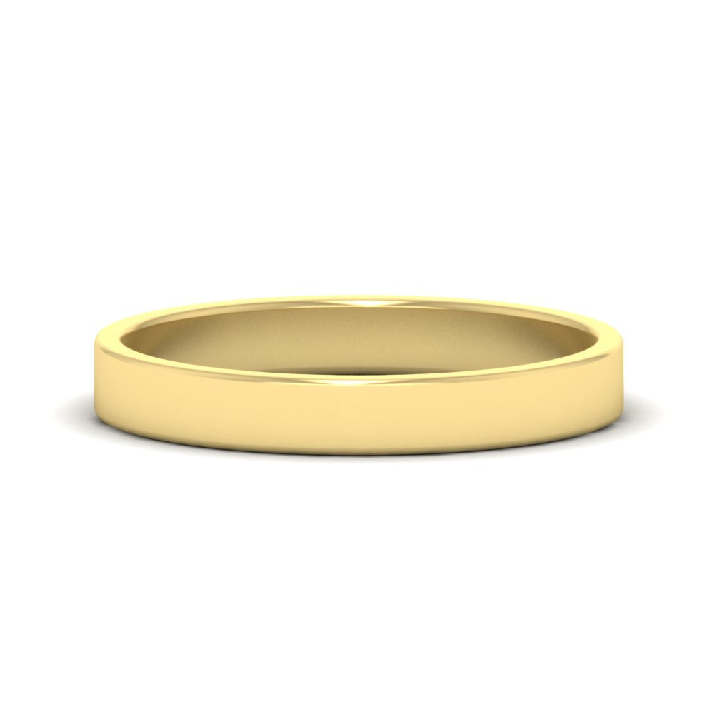 Unisex Classic Flat Cigar Band Fascinating Diamonds