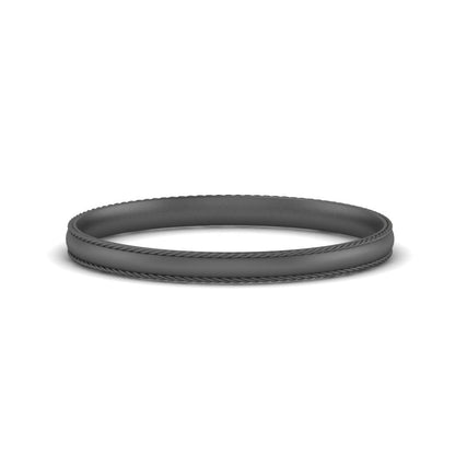 Rope Design Comfort Fit Mens Band Fascinating Diamonds