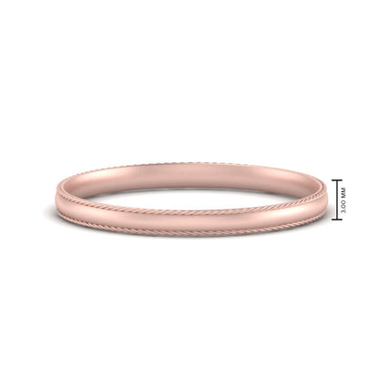 Rope Design Comfort Fit Mens Band Fascinating Diamonds