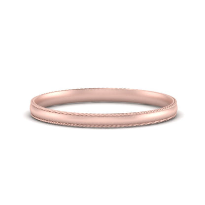 Rope Design Comfort Fit Mens Band Fascinating Diamonds