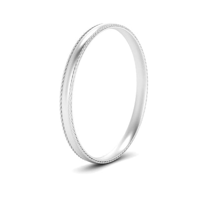 Rope Design Comfort Fit Mens Band Fascinating Diamonds