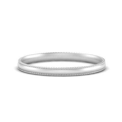 Rope Design Comfort Fit Mens Band Fascinating Diamonds