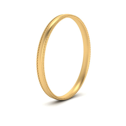 Rope Design Comfort Fit Mens Band Fascinating Diamonds