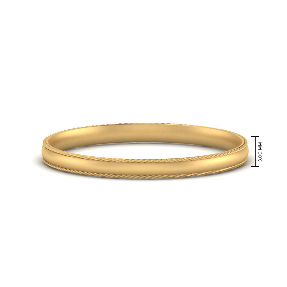 Rope Design Comfort Fit Mens Band Fascinating Diamonds