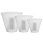 3-Pieces: Silicone Food Storage Bags Reusable Leakproof Food Container Set with 3 Seals