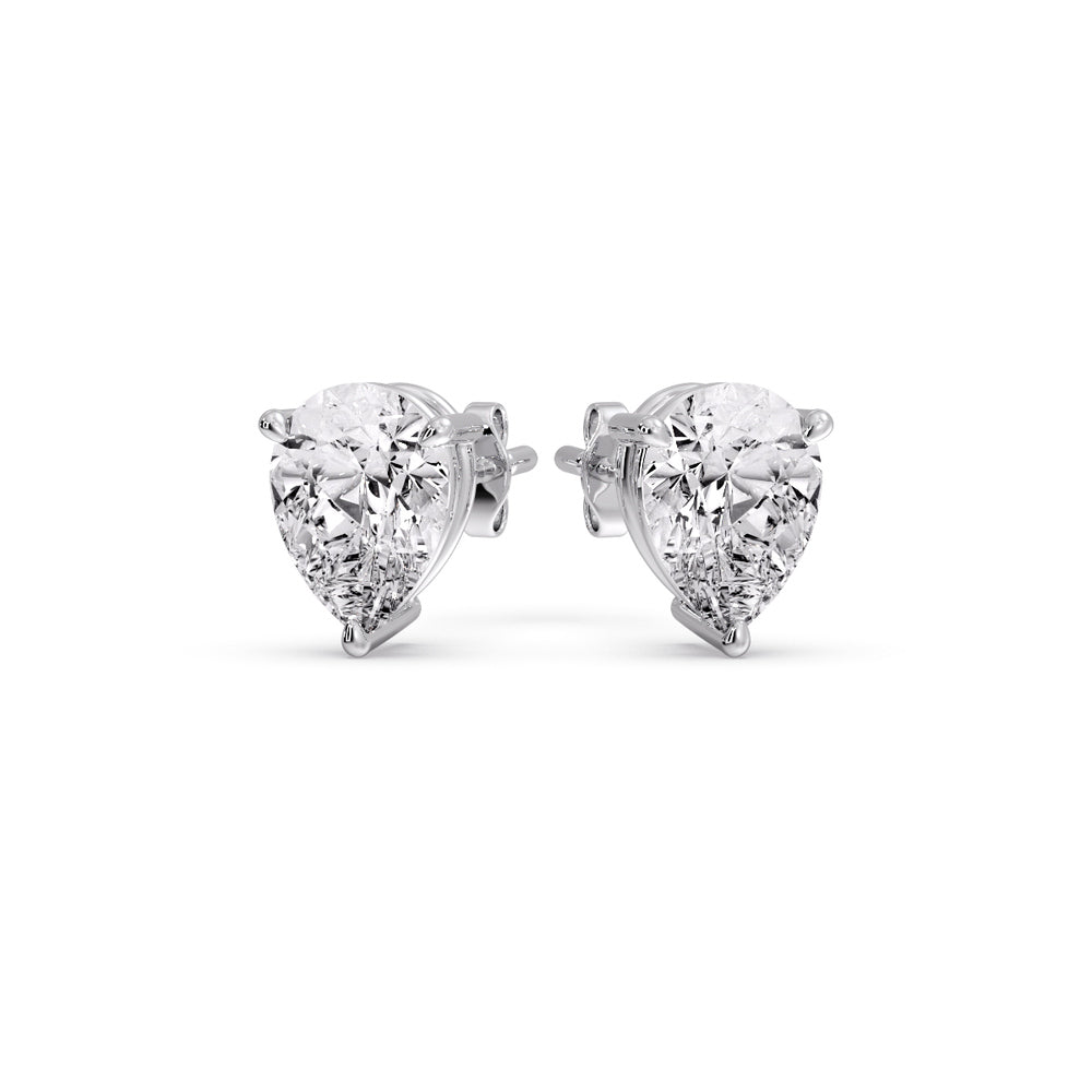 Diamond Pear Cut 3 Prong Earring Fascinating Diamonds