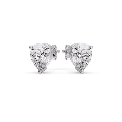 Diamond Pear Cut 3 Prong Earring Fascinating Diamonds