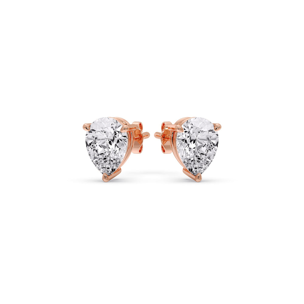Diamond Pear Cut 3 Prong Earring Fascinating Diamonds