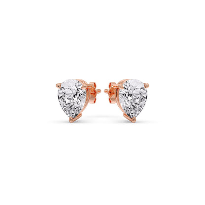 Diamond Pear Cut 3 Prong Earring Fascinating Diamonds