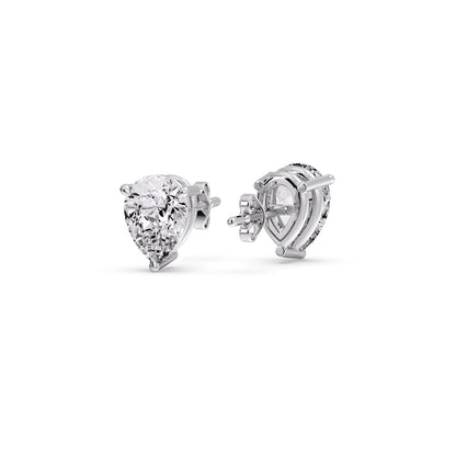 Diamond Pear Cut 3 Prong Earring Fascinating Diamonds