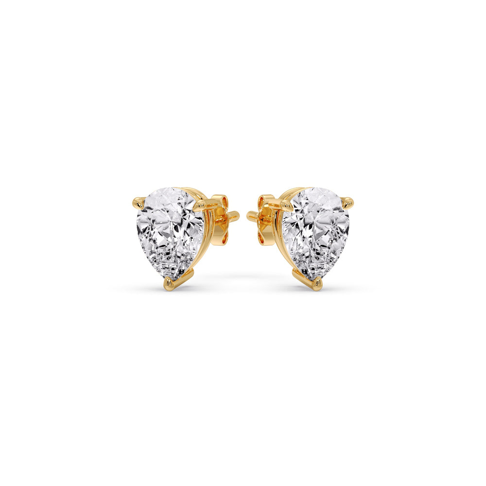 Diamond Pear Cut 3 Prong Earring Fascinating Diamonds