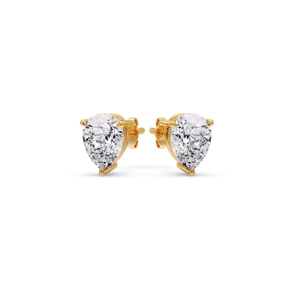 Diamond Pear Cut 3 Prong Earring Fascinating Diamonds