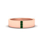 3 Stone Mens Flat Gemstone Band Fascinating Diamonds